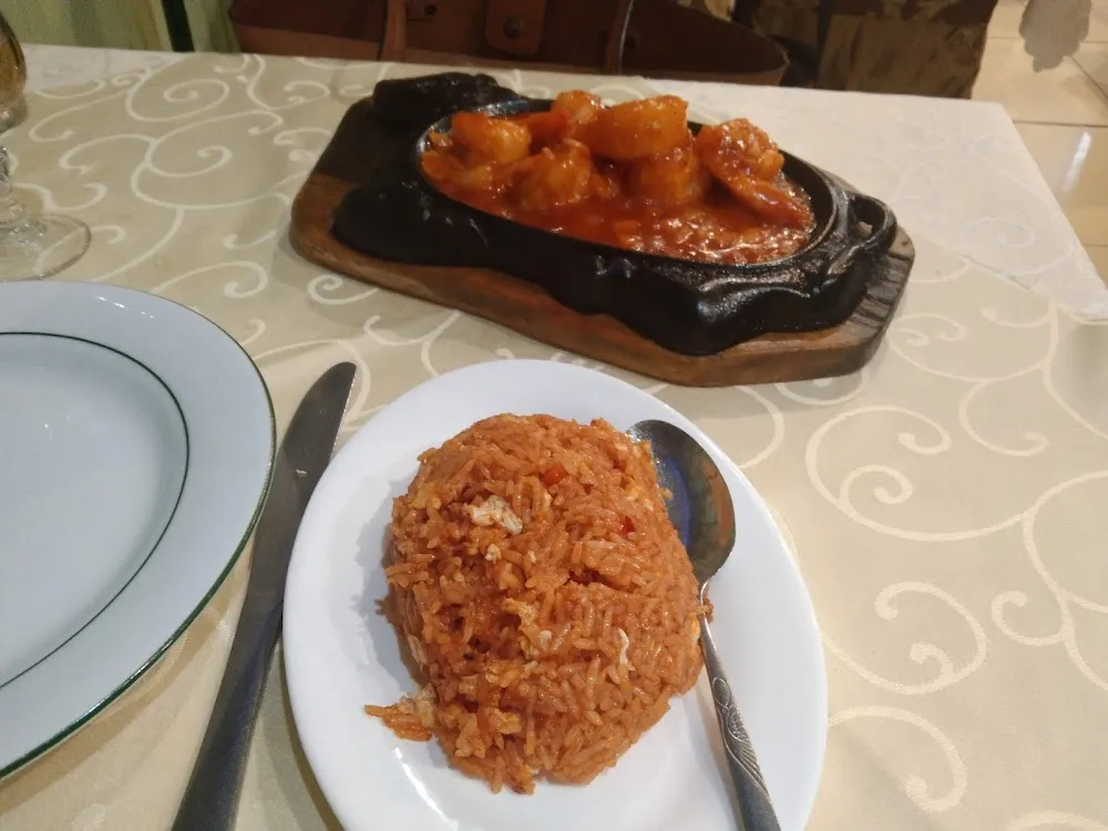 Crevettes Sur Plaque Chauffante