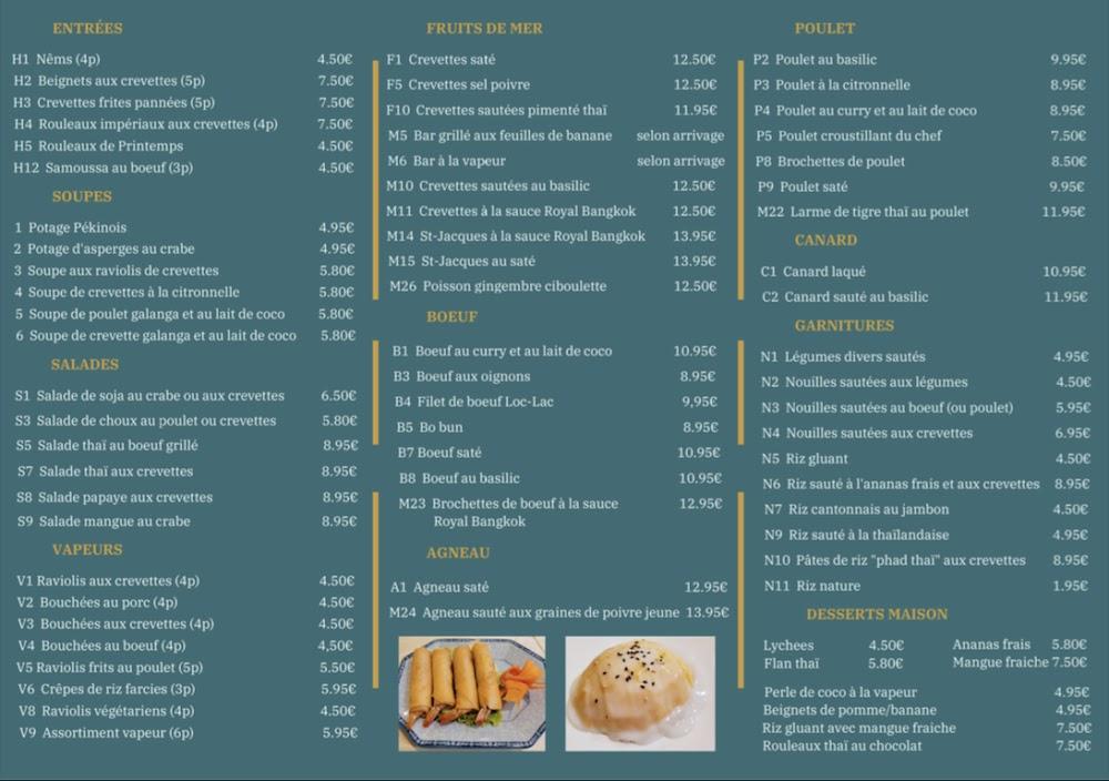 Royal Bangkok - Menu Image 1